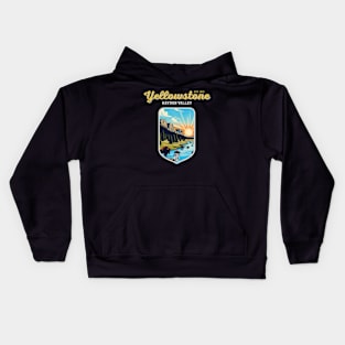 USA - NATIONAL PARK - YELLOWSTONE Hayden Valley -13 Kids Hoodie